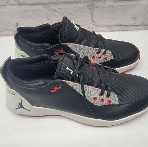 Nike Size 9 Air Jordan ADG 2 Spikeless Black Cement Golf Shoes CT7812-001 - Picture 6 of 8